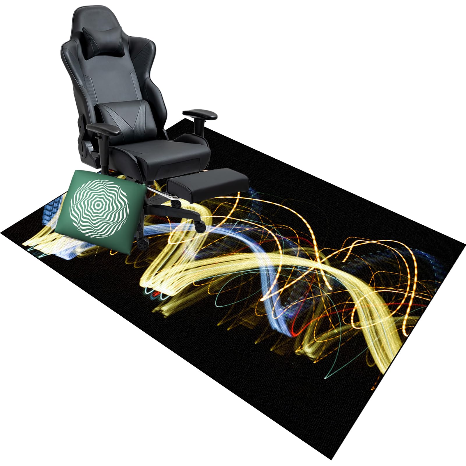 Tapis de chaise de bureau idéal pour le télétravail sur parquet et stratifié