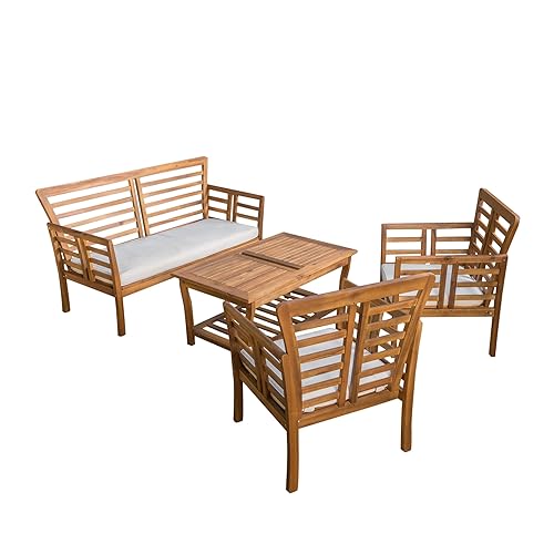 Caydon Outdoor Chat Set, 4-Pcs Set, Brown Patina