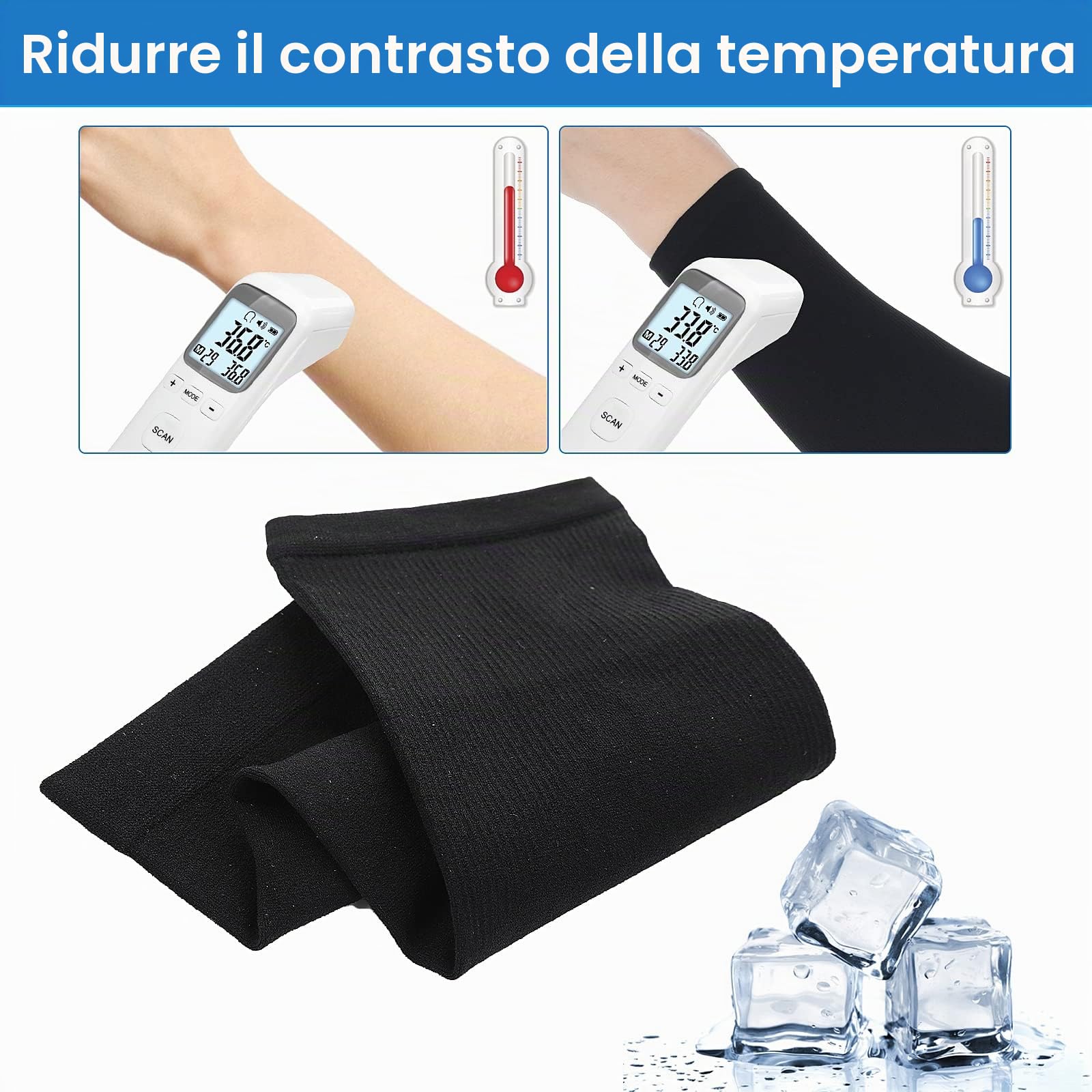Yolev 2 Paia Manicotti Braccia per Bambini Maniche per Braccio Protezione Solare Anti UV Manicotti Pallavolo Ciclismo Compressione Ragazzi Ragazze