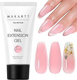 Makartt Hema-Free Poly Nail Gel Natural Pink 50ML Gel Builder for Nail Extension Nail Strengthener Beauty Gift 3D Gels Molder Nail Art Easy DIY at Home Salon
