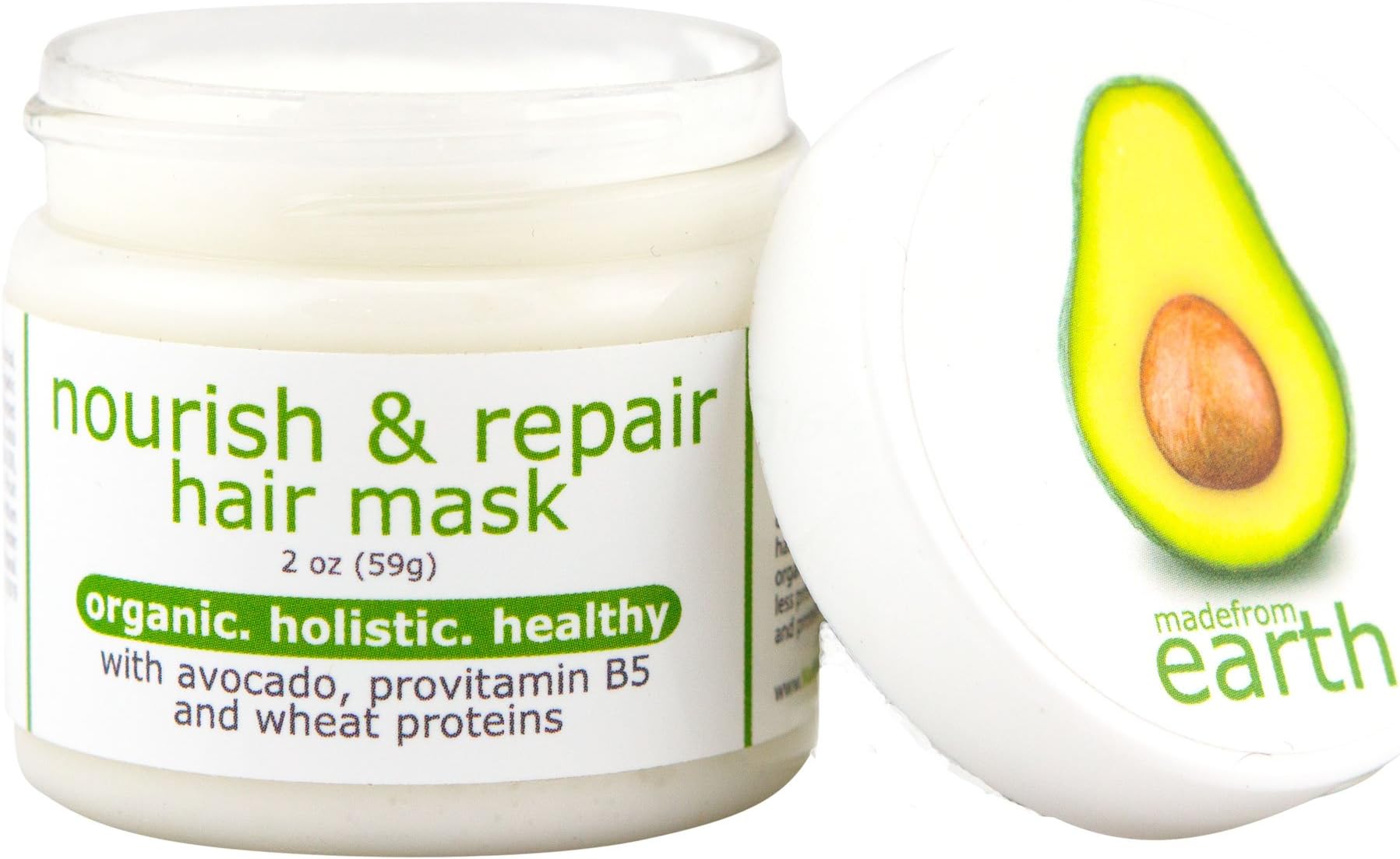 Avocado Nourish & Repair Hair Mask, w/Vitamins B3, B5 & Organic Quinoa Proteins
