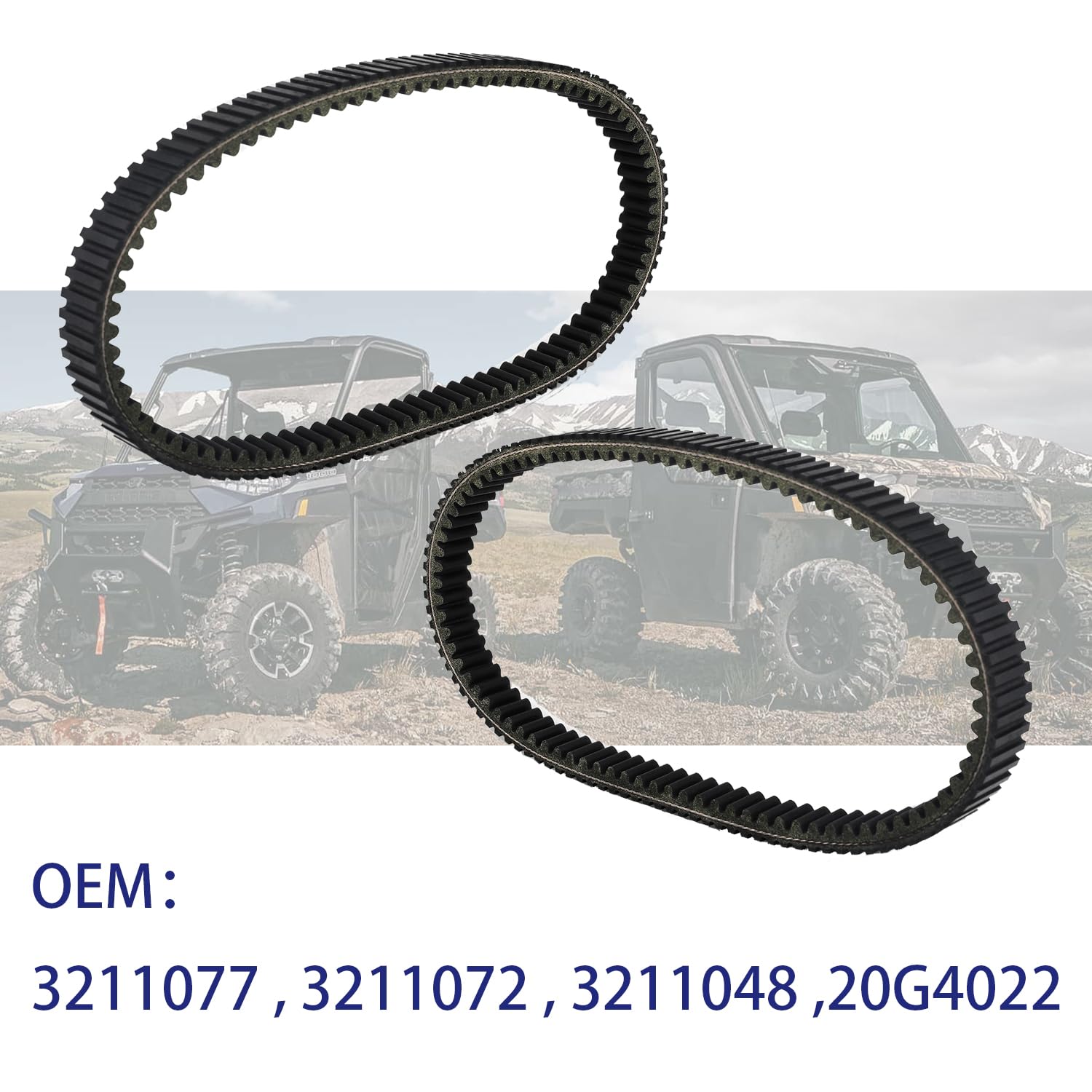 3211077 Drive Belt 20G4022 Belt Compatible with Sportsman 500 335 400 450 Scrambler 500 Ranger 500 Magnum Trail Blazer Trail Boss Big Boss 250 300 325 330 350 400 500 3211048 20G4022
