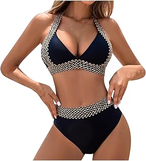 Women's Bikini Set Greek Style Sexy Strap Tankini Tops Swimsuit Swimming Trunks Shorts Bikini Two-Piece Swimwear