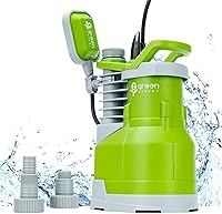 Vista 1 de Green Expert - Bomba sumergible de sumidero de 3/4 HP, máximo 4000 GPH, interruptor de flotador ajustable de alto caudal, manual automático para una