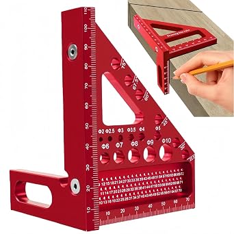 3d Multi-Ang/le Measuring Ruler,Woodworking Me/asuring To/ols,Carpentry Tools and Equipment,Hand Tools Carpentry,Versatile Ang/le Finder To/ol for Precise Mea/suring,Designed for Effortless Operation
