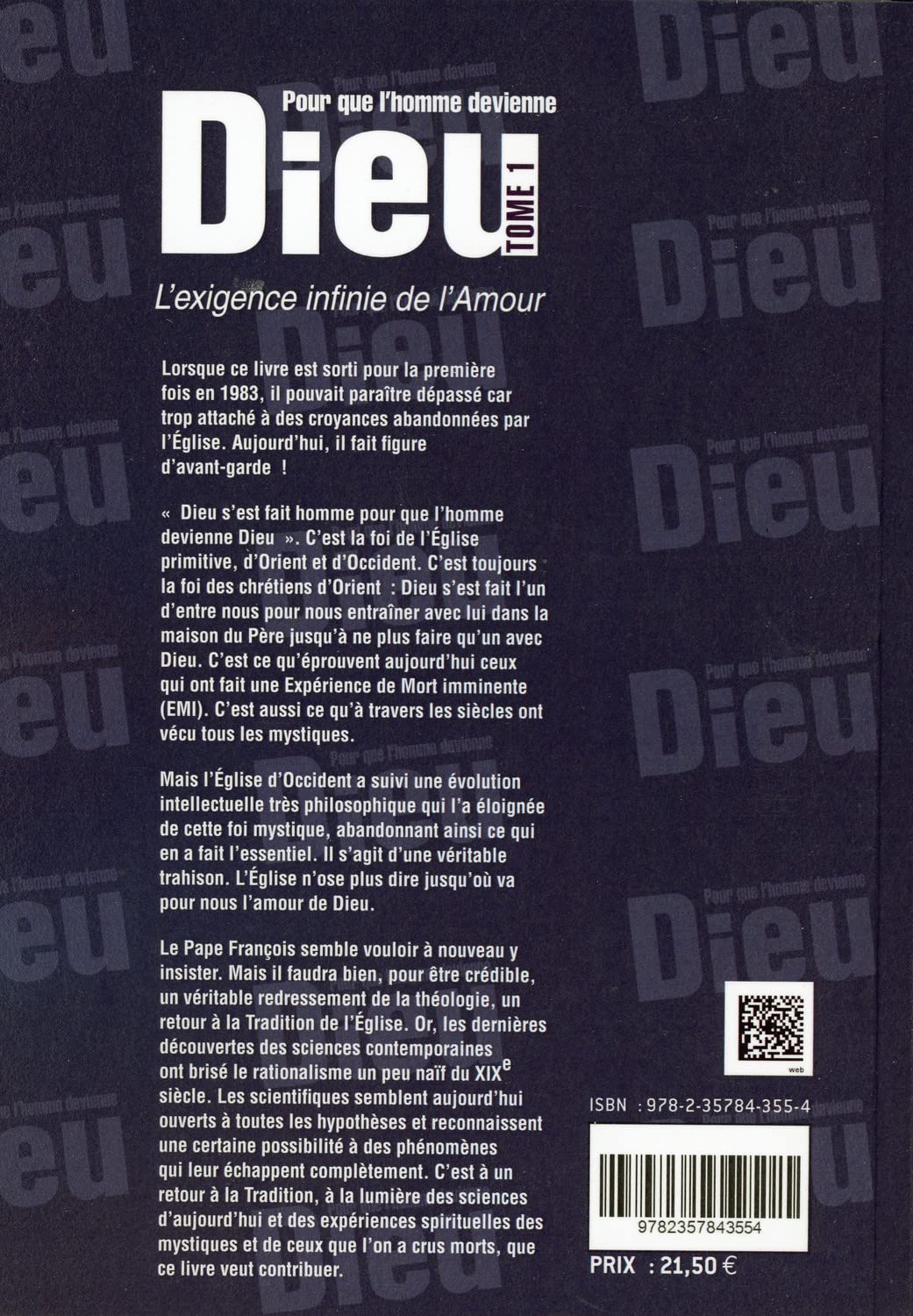 Pour que l'Homme devienne Dieu Tome 1