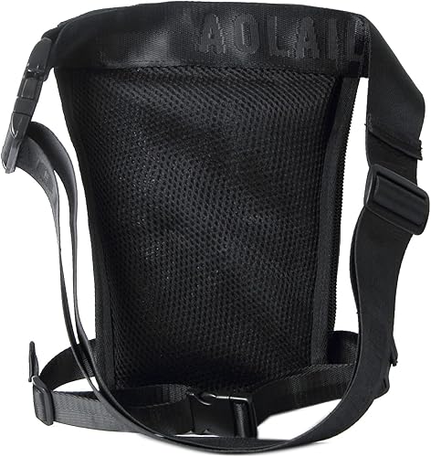 Miniatura 3 de Anjoy Bolsa táctica de lona para la pierna al aire libre para hombres y mujeres moto ciclismo multi-bolsillo cintura Fanny bolsa de viaje senderismo