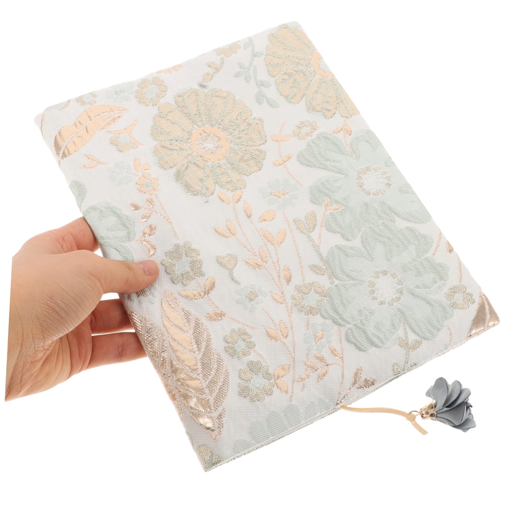 NUOBESTY 3stücke Chic Stoffbuchumschlag Für Notizbuch Handgefertigte Buchhülle Weichem Material Mit Hübschem Blumenmuster Schutz Für Ihre Lieblingsbücher Und Notizen