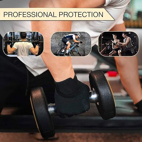 Miniatura 4 de Work Out Gloves Gym for Men,Breathable Weight Lifting Gloves,Exercise Gloves for Cycling Training Fitness Gym