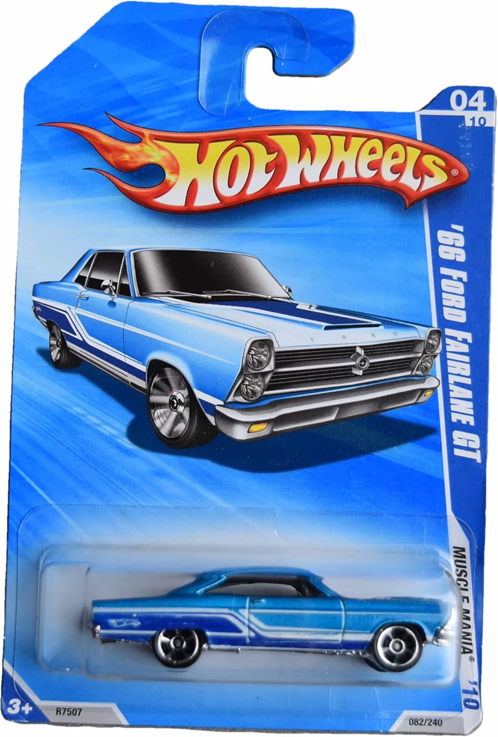 Hot Wheels '66 Ford Fairlane GT - Muscle Car - Diecast Car Model - 1:64 Scale - 3 Inches - For Boys Aged 3-7
