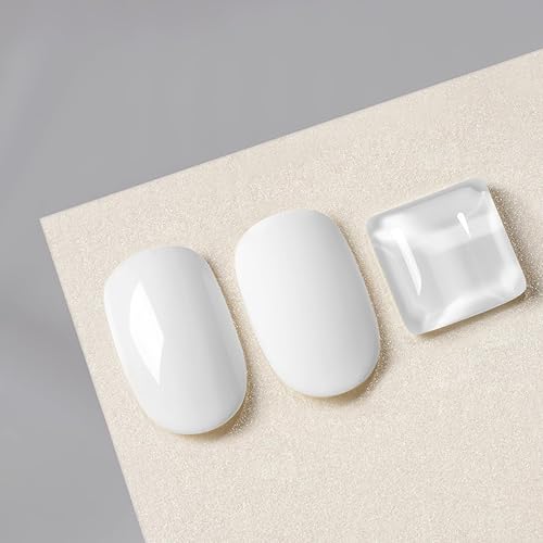 Miniatura 4 de MAYCHAO Esmalte de uñas en gel de 0.5 fl oz, 1 unidad de esmalte de uñas blanco que se absorbe con luz UV LED, arte de uñas, salón de manicura para