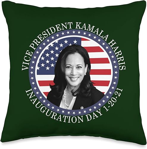 Miniatura 4 de Vice President Kamala Harris Apparel Vicepresidente Kamala Harris MVP Día de Inauguración 1-20-21 Throw almohada, 18x18, Multicolor