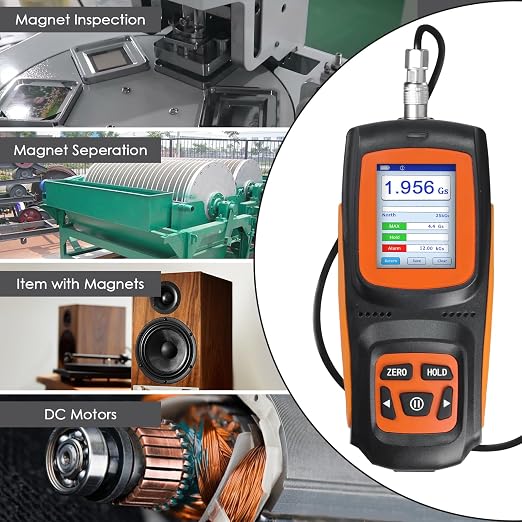 Medidor Gauss digital portátil con sonda 0-2500mT miniatura 7