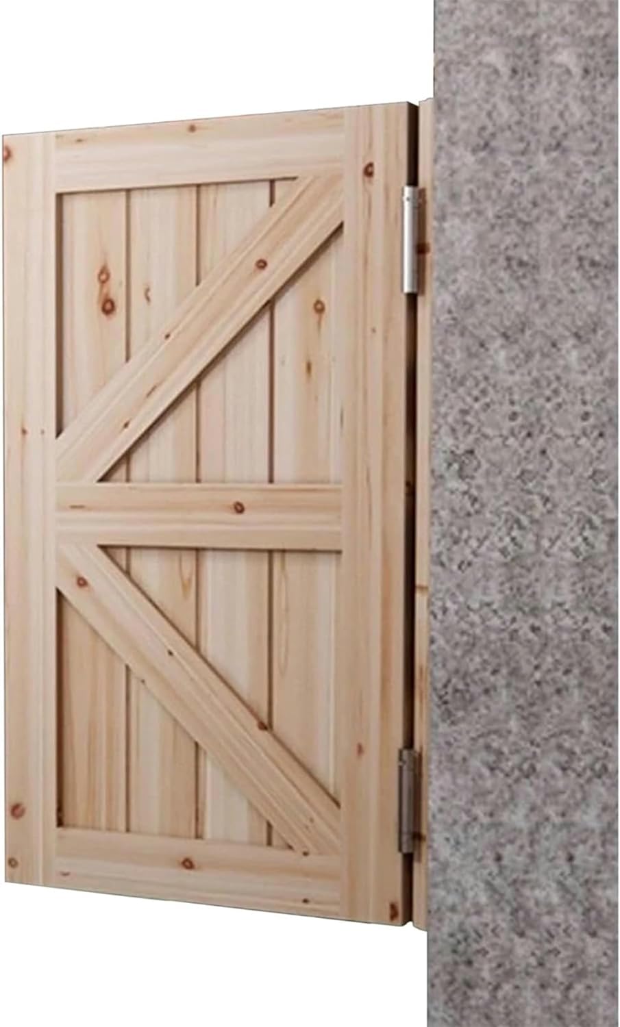 Unpainted Swinging Cafe Door Single Panel, Wooden Saloon Doors Swing Style, Kitchen Doorway Bar Cowboy Door, Laundry Room Bathroom Partition Gate