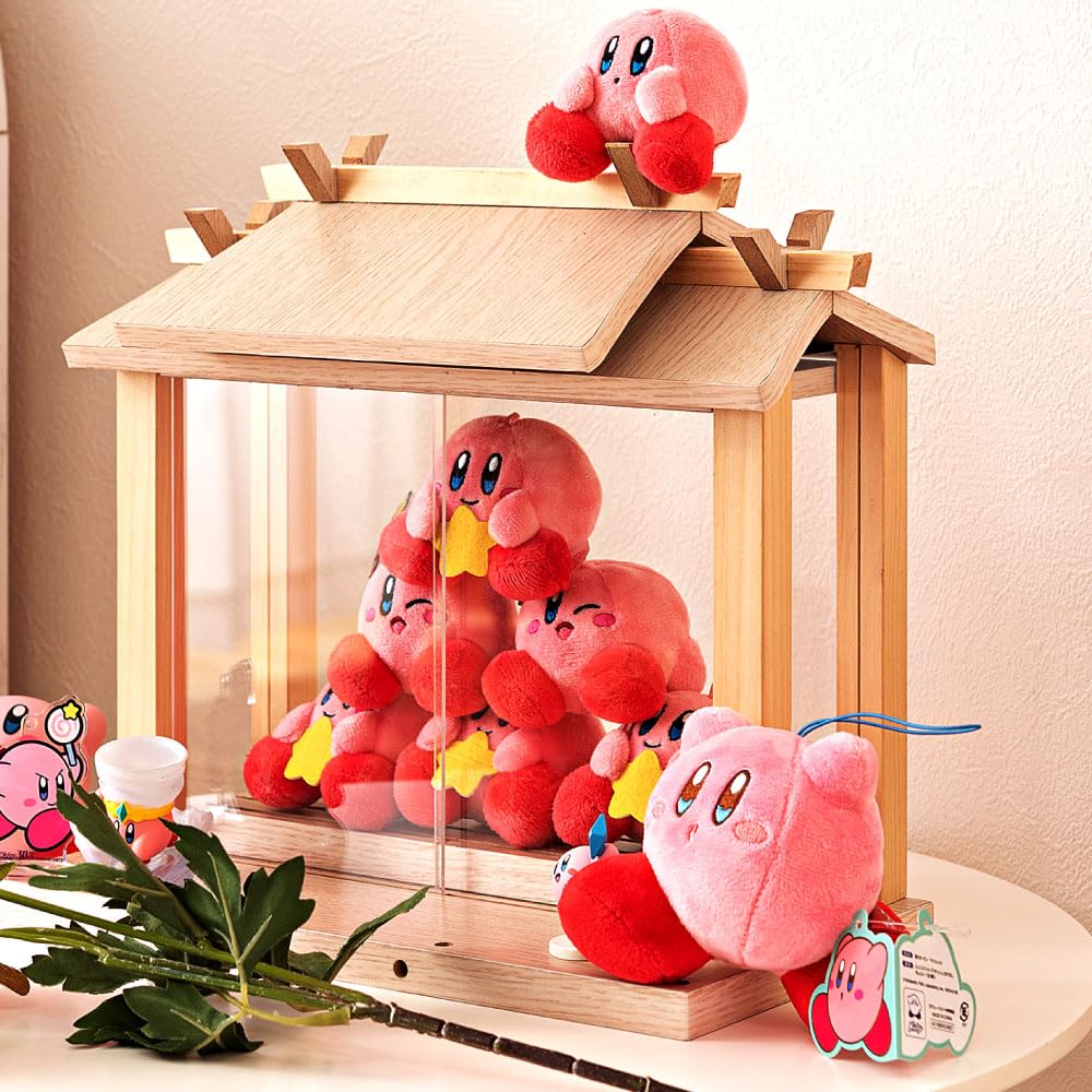 ??????? PaletteLife Japanese Zen Style Collection Case, Storage for Figurine and Plushies, Authentic Japanese Style, Shadow Box, Trading Card Display, Wall Mountable, Acrylic Display Stand Case