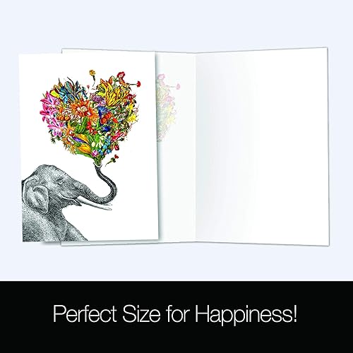 Miniatura 4 de Tree-Free Greetings Paquete de 8 tarjetas de felicitación, papel 100% reciclado, tarjetas ecológicas, fabricadas en los Estados Unidos, paquete