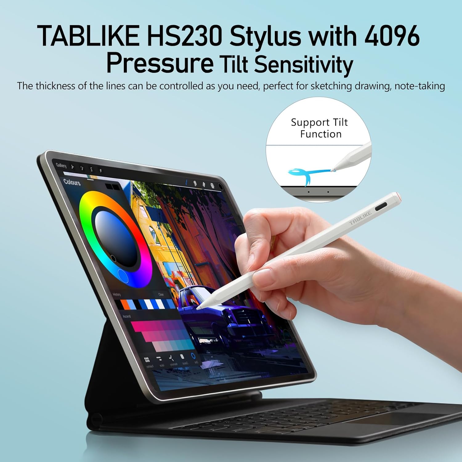 USI 2.0 Stylus for Amazon Fire Max 11 Tablet, Amazon Fire HD 10 (2023 Release), USI Chromebook Pen for Lenovo Chromebook Duet Pen, Stylus with USB-C Fast Charging, 4096 Levels Pressure