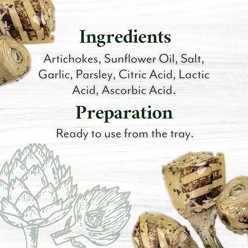 Miniatura 5 de Roland Foods Corazones de alcachofa de estilo romano a la parrilla marinados en aceite, alimentos importados especiales, paquete de 67 onzas