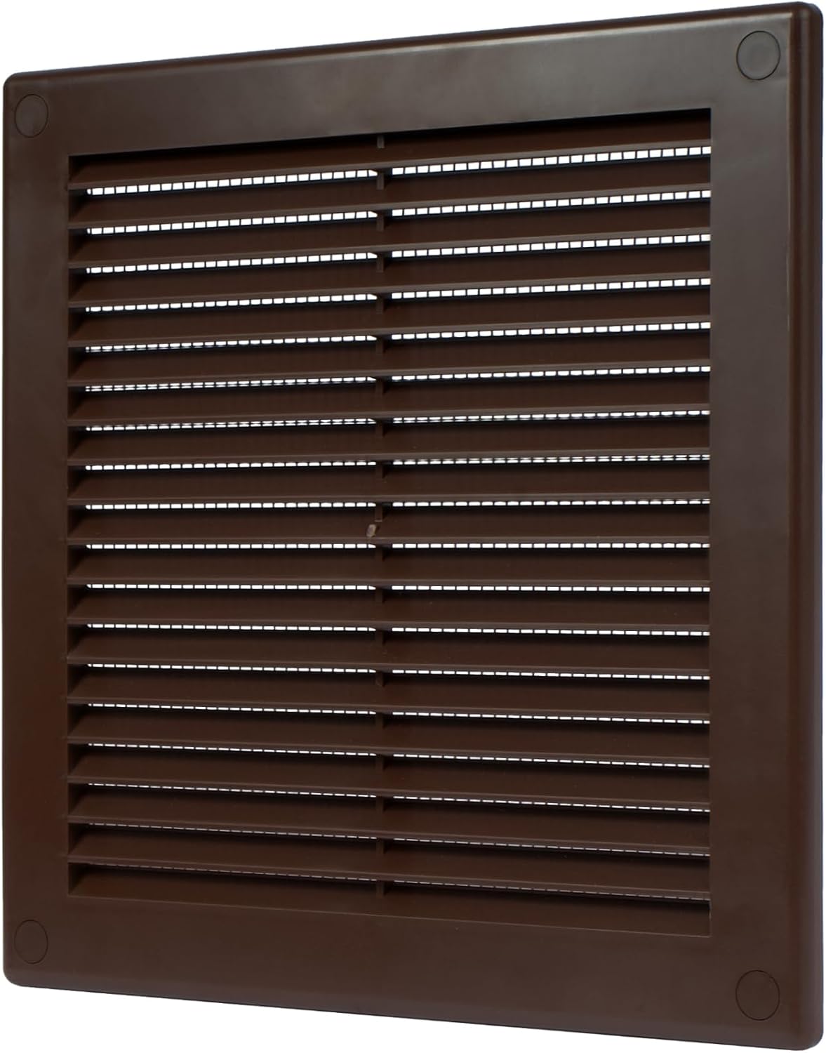 Vent Systems 8'' x 8'' Inch Brown Soffit Vent Cover - Flat Square Air Vent Louver - Grille Cover ...