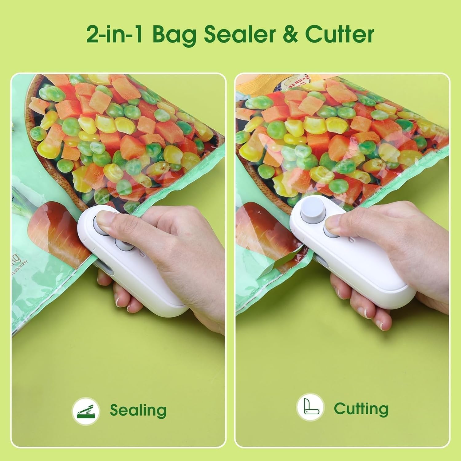Radiant Portable Mini Sealing Machine, Handheld Packet Sealer for Food, Snacks, Chips, Fresh Storage, Plastic Bags (Multicolor) 1