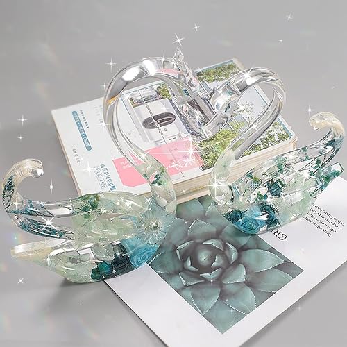 Miniatura 5 de Moldes de resina de cisne grandes, moldes de silicona 3D de animales para resina epoxi, moldes de fundición de adornos de cisne para manualidades de