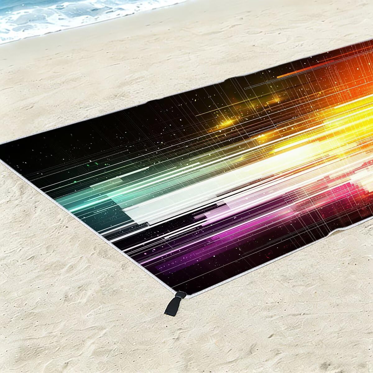 Telo Mare Microfibra, Telo Mare Grande 90x200cm 2 Pezzi, Asciugamano Palestra Donna Asciugatura Rapida, Antisabbia Asciugamano Microfibra, Leggero Asciugamani Palestra per Regalo (Colorato) -4536