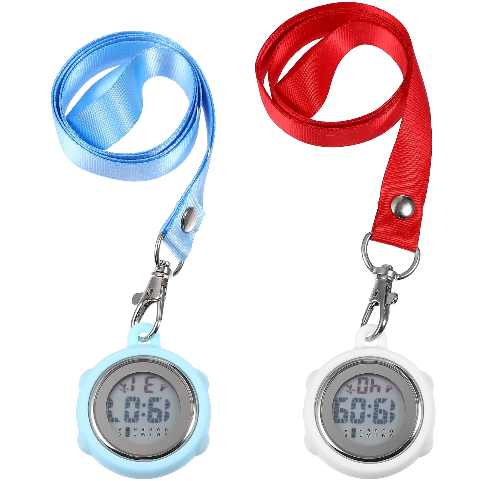 Montre Infirmière Design Simple et Portable Clip Numérique avec Écran Large, Bracelet à Boucle, Chronomètres Électroniques Précis pour Infirmières et Personnels Soignants