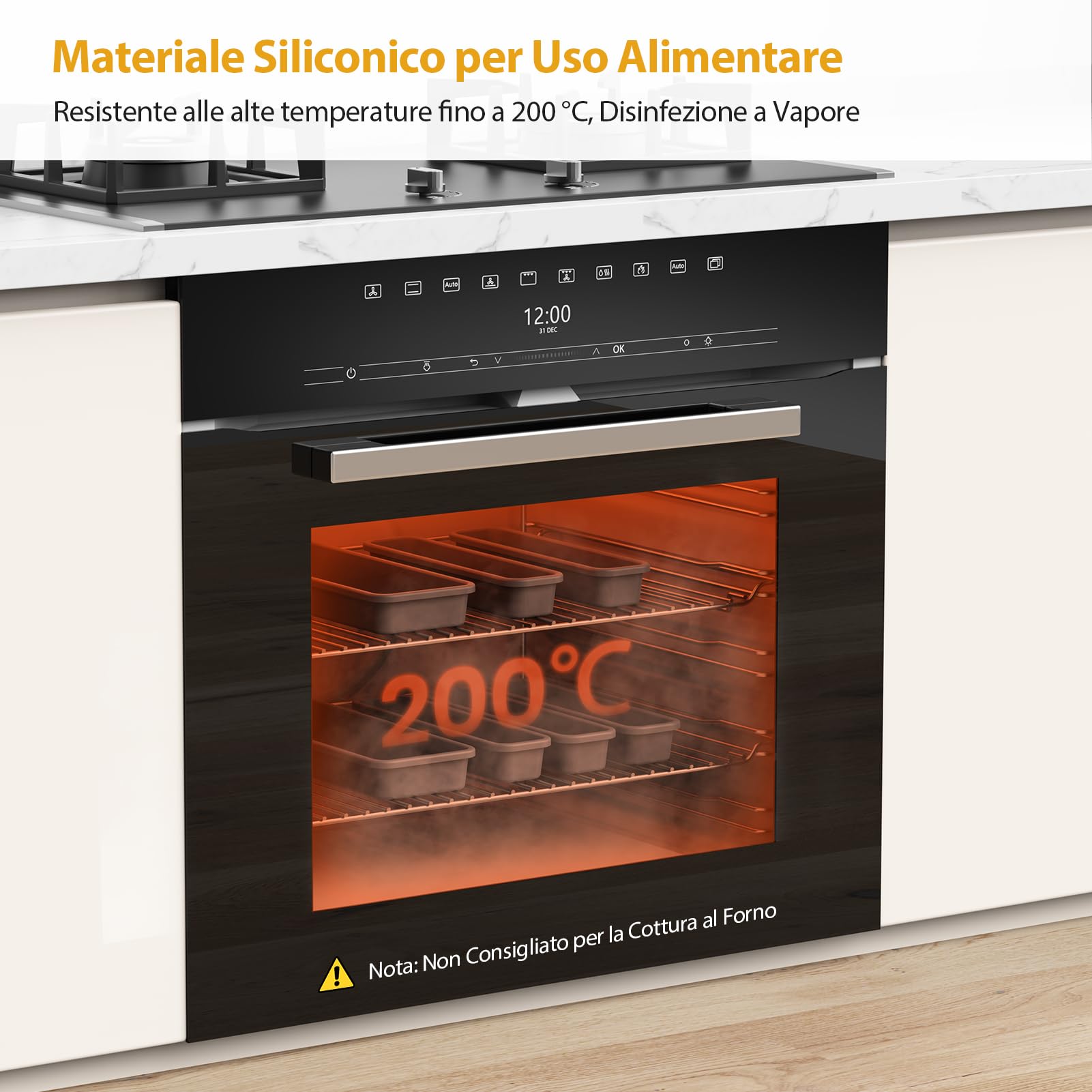 Portaposate da Cassetto, DIY Porta Posate Cucina Cassetto, Silicone Organizer Posate da Cassetto, 7 Pezzi, Resistente all'umidità e al Calore Fino a 200 °C, Antiscivolo (Grigio)