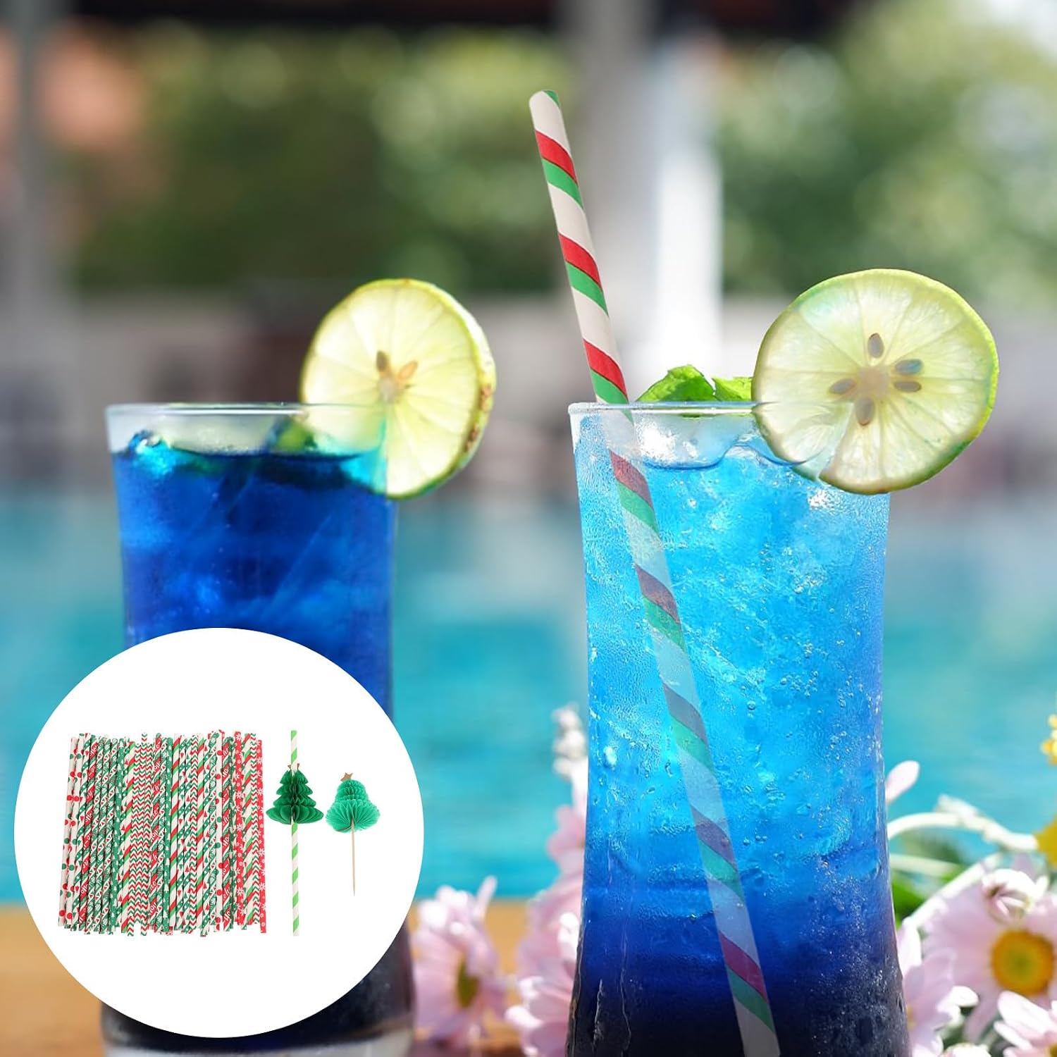 Christmas Tree Cocktail Picks 200pcs Set Colored Paper and Skewers for Appetizers and Birthday Celebration Festive Decorations to Enhance Presentation