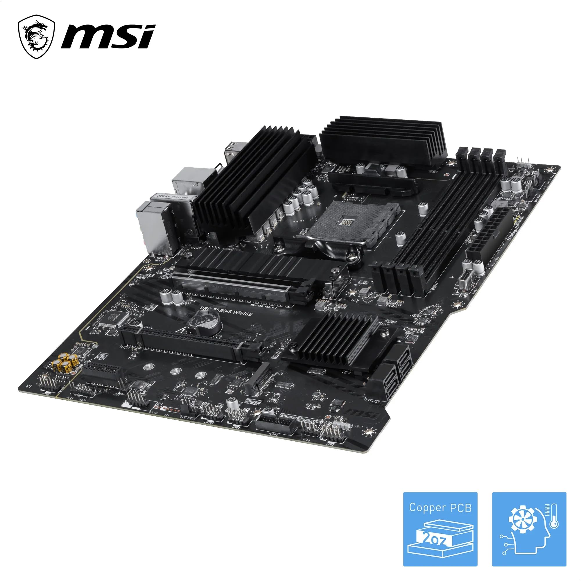 MSI Pro B550-S WIFI6E Carte mère ATX, AM4