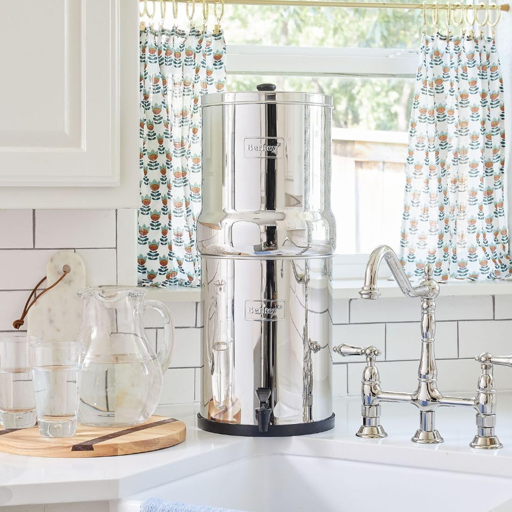 Royal Berkey RB4x2-BB Système de filtration d’eau avec 2 éléments noirs, par Berkey