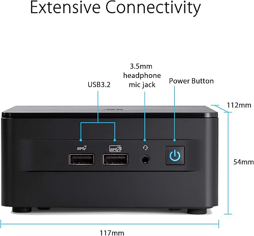 ASUS NUC GEN12 Wall Street Canyon i5 RNUC12WSKi50002 EU CORD - 3