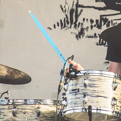 Miniatura 4 de Happyyami 2 pares de palos de arce, baquetas de madera de cono de helado, baquetas de percusión a granel, herramienta de tambor de percusión 5A,