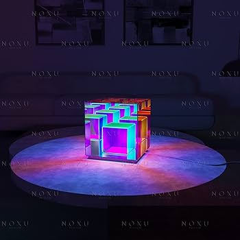 NOXU DESIGN Musūcube Desk Lamp Dichroic Décor Infinite