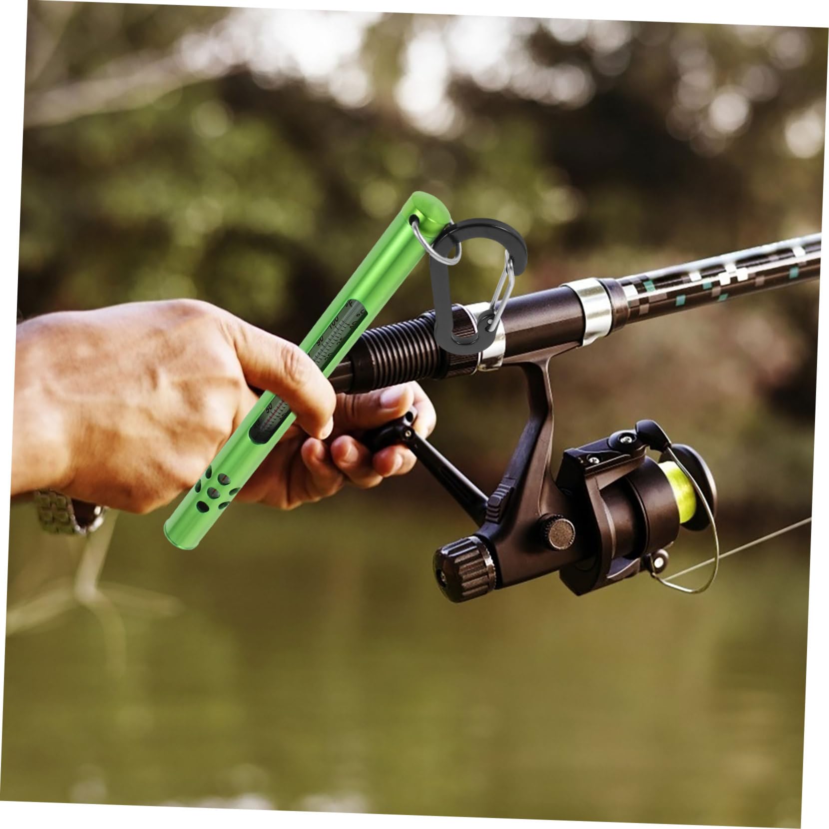Abaodam Fischen Wasserthermometer Temperaturmessgerät Für Teiche Tragbares Benutzerfreundliches Thermometer Mit Präzisen Messungen Für Angler Und Outdoor-aktivitäten Leicht Zu