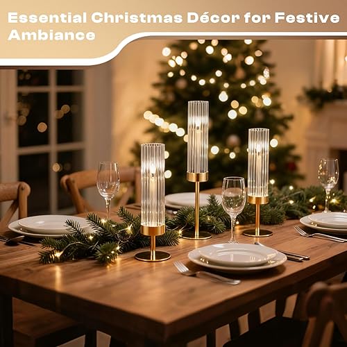 Miniatura 4 de Portavelas dorados de huracán candelabros altos estriados para boda, latón, portavelas cónico moderno, decoración para centro de mesa, fiesta de