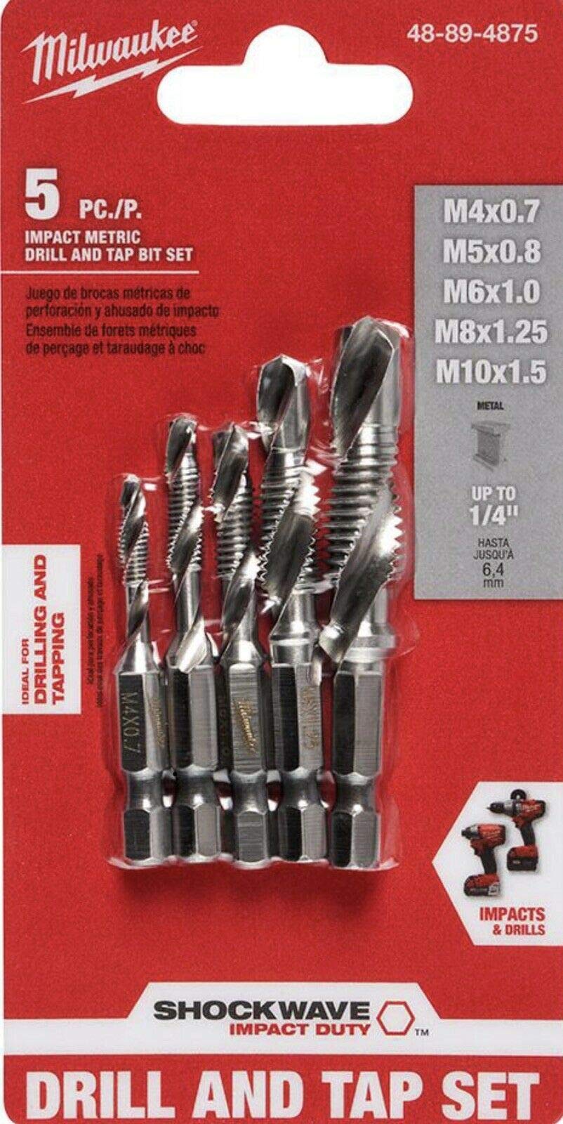 Milwaukee SHOCKWAVE Metric Steel Drill 