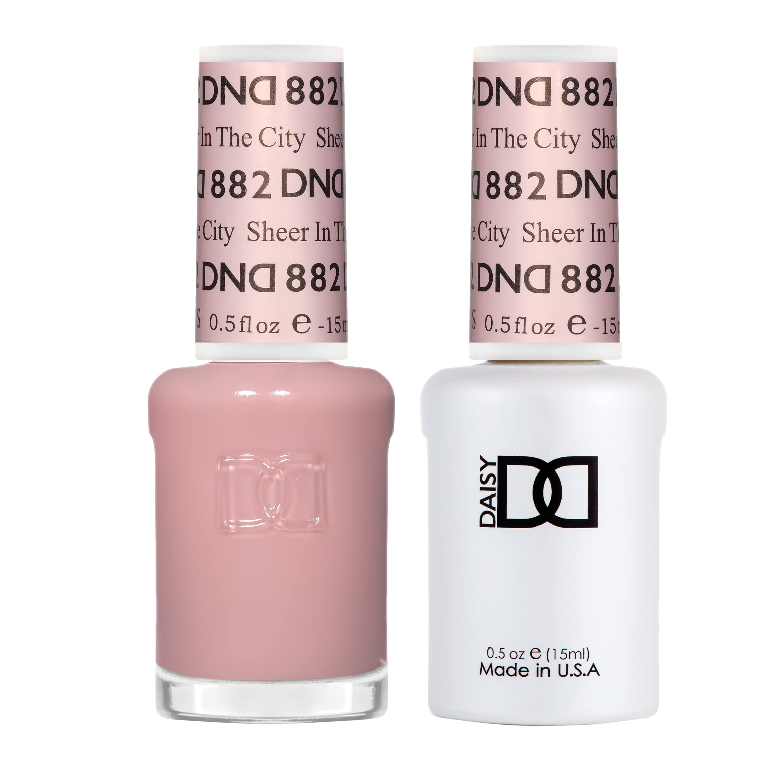 DND Gel Polish Set, Sheer Collection, UV/LED GelPolish and Air Dry Nail Lacquer, Matching Chip-Free Polish Duo, 0.5 Fl Oz Each