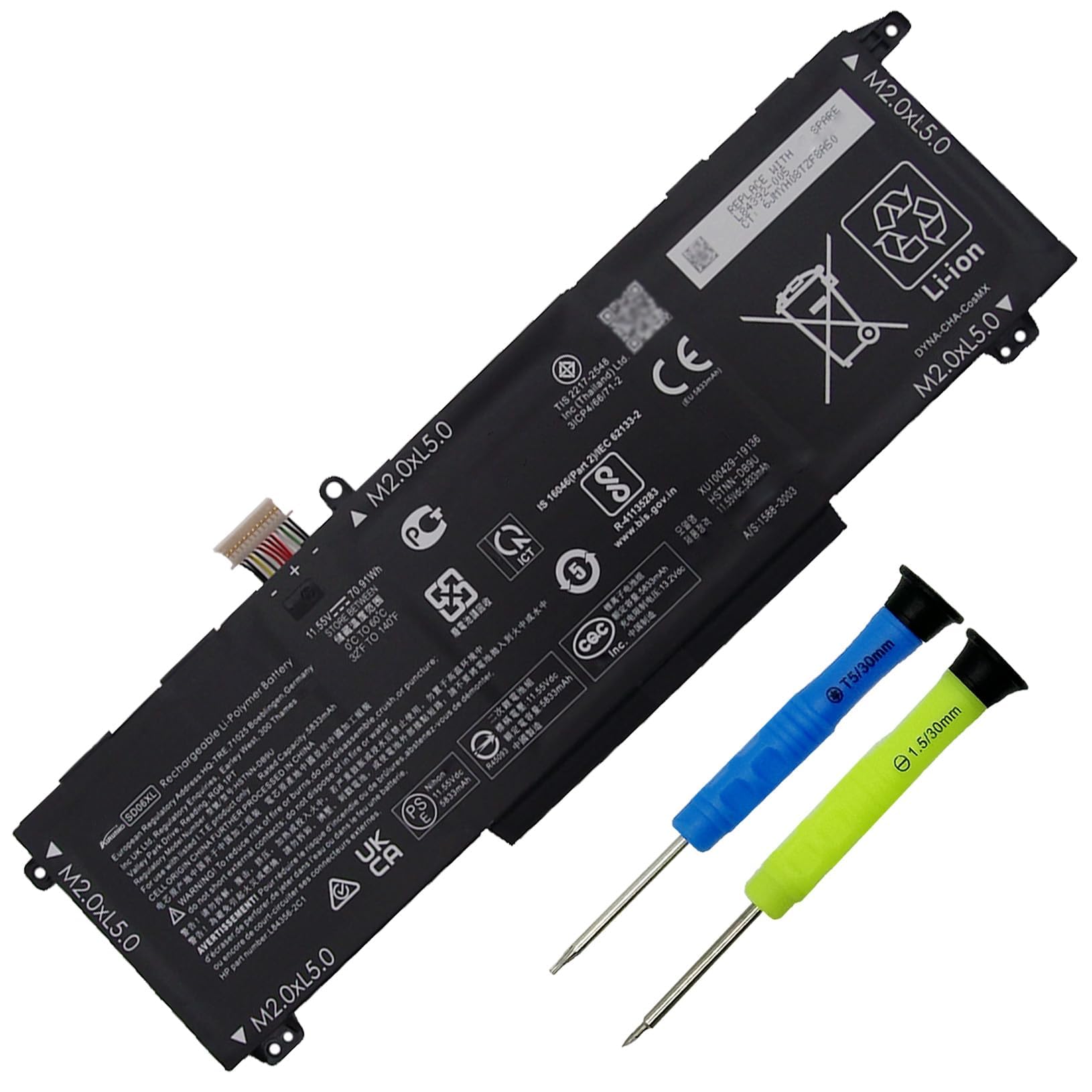 Amazon.com: AURUNHO SD06XL L84392-005 Laptop Battery Replacement