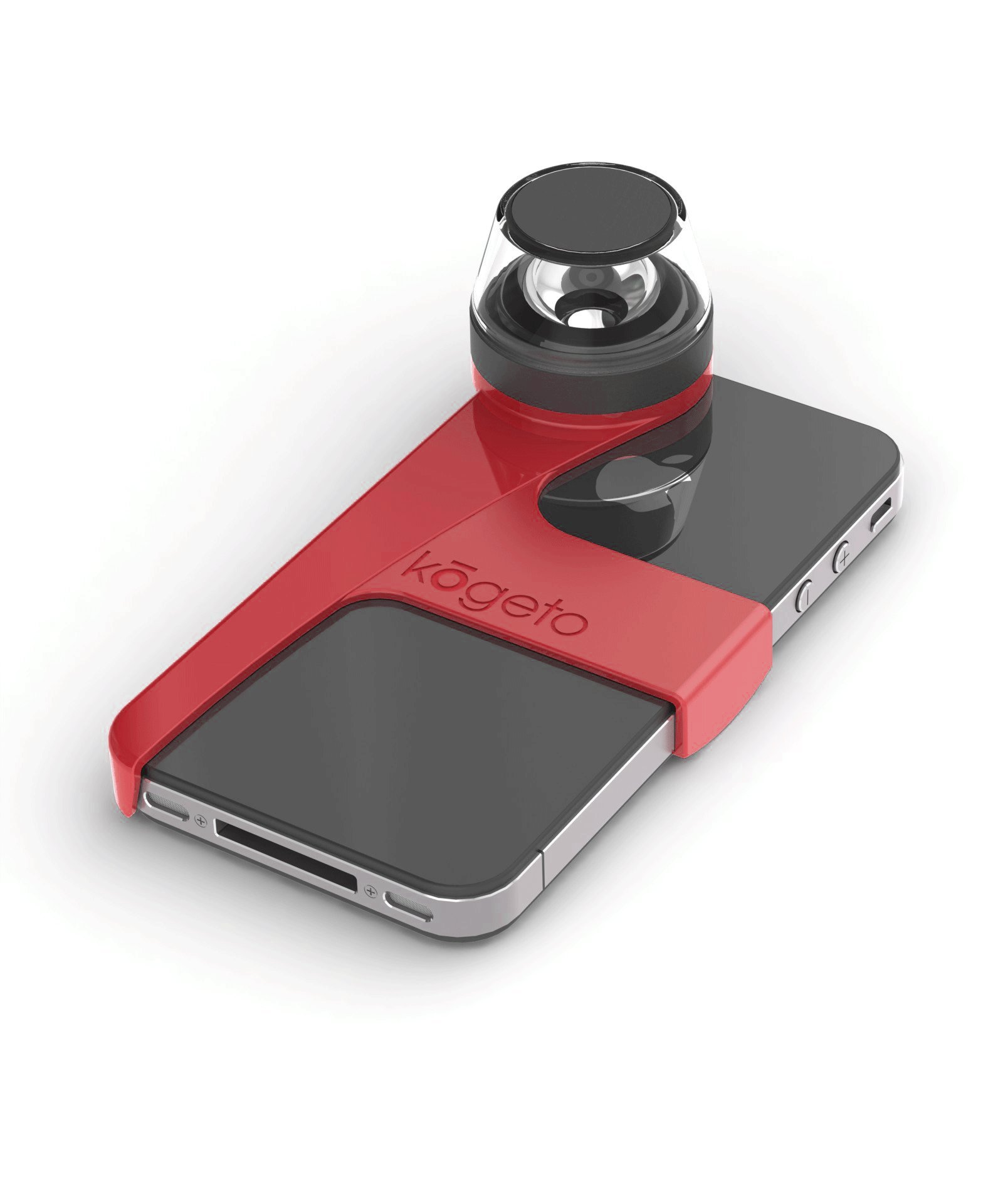 Kogeto Panoramic Accessory for iPhone 4 - Red