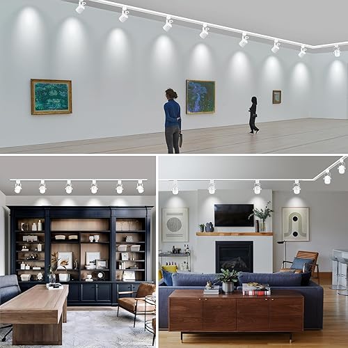 Miniatura 7 de Arcfox Cabezales de luz LED de pista de 9W 4000K blanco frío, regulables, 3 cables, circuito único, tipo H, accesorio de iluminación de riel, ángulo