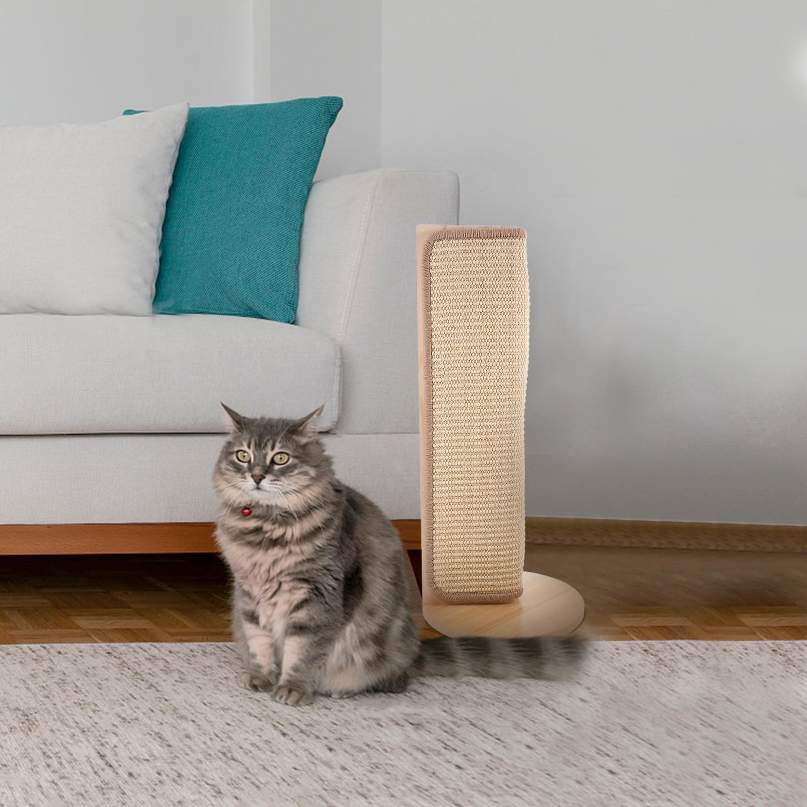 DECHOUS Rascador para Gatos de Sisal Natural Protector de Esquinas para Sofá Alfombrilla Resistente para Arañazos Cojín para Muebles y Paredes Adecuado para Proteger Muebles y Evitar