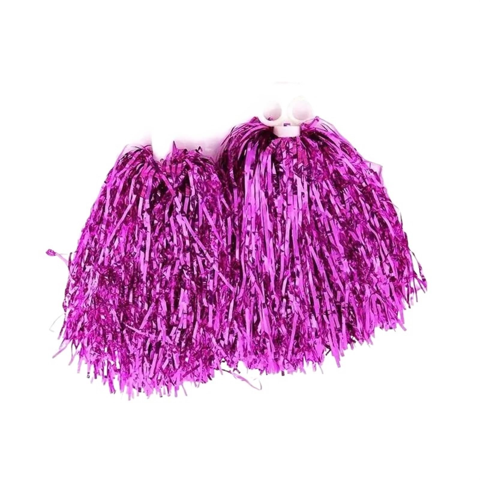 ZWCSHUU Cheerleader Pom Poms 2pcs Cheer Dance Sport Competition Cheerleading Pom Poms Plastic Cheerleader Pompoms For Girl(Pink)