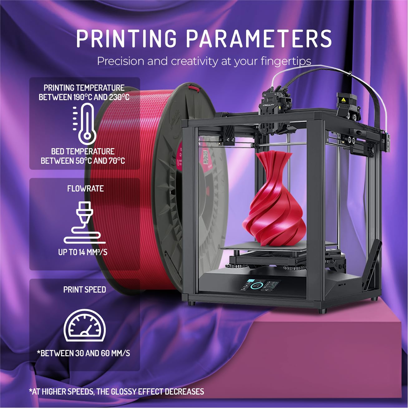 WINKLE Jedwabny filament PLA (jedwab) złoto królewskie | Filament do drukarki 3D | Filament PLA 1,75 mm 300 g | PLA Gold | gładkie i jedwabiste wykończenie | dokładność wymiarowa | cewka 300g