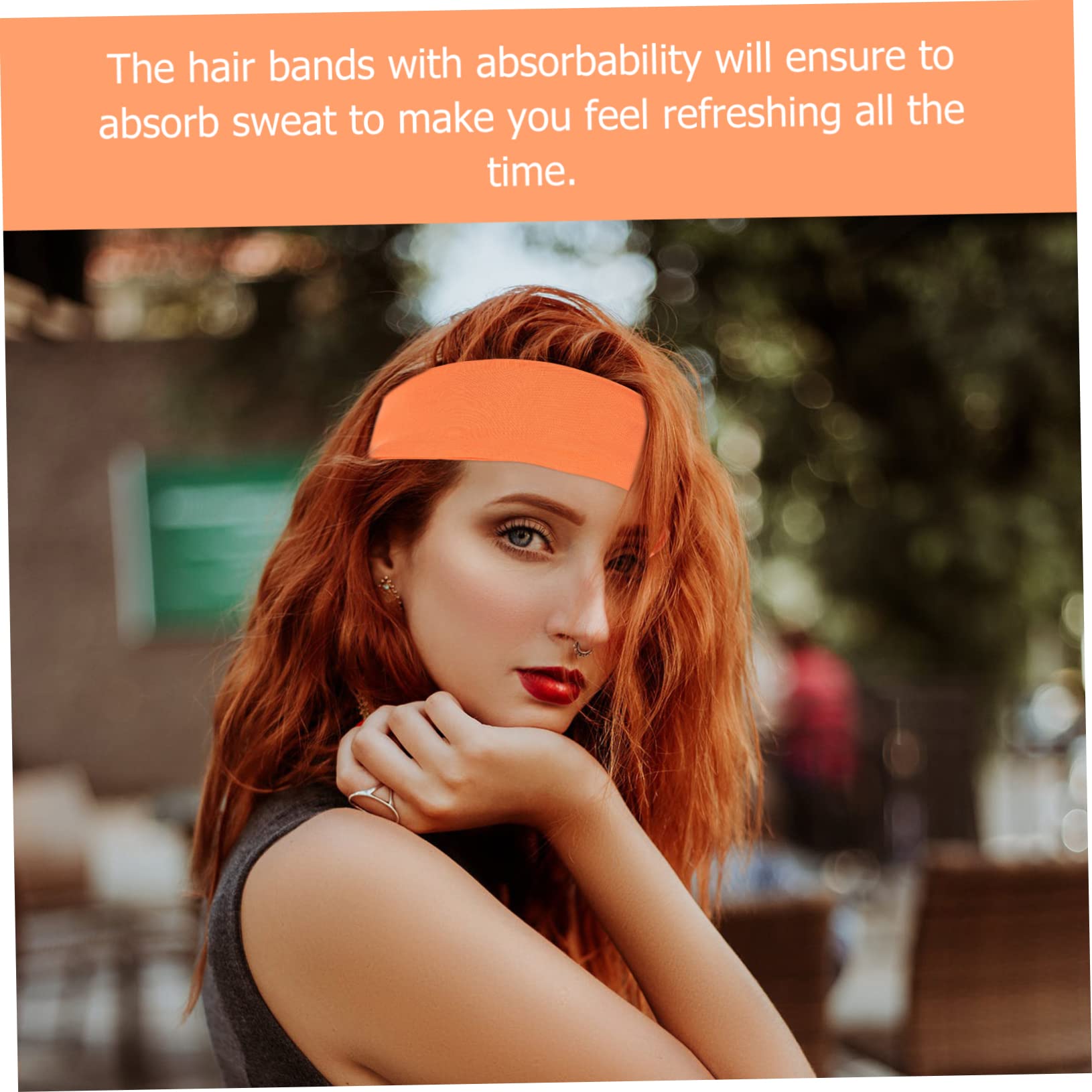 BESPORTBLE 10 Pièces Bandeau De Sport Bandeau Extensible Entraînement Tête Enveloppement Accessoires De Basket-Ball Bandeaux Épais Bandes De Cheveux Élastiques Bandeaux Absorbant La Sueur