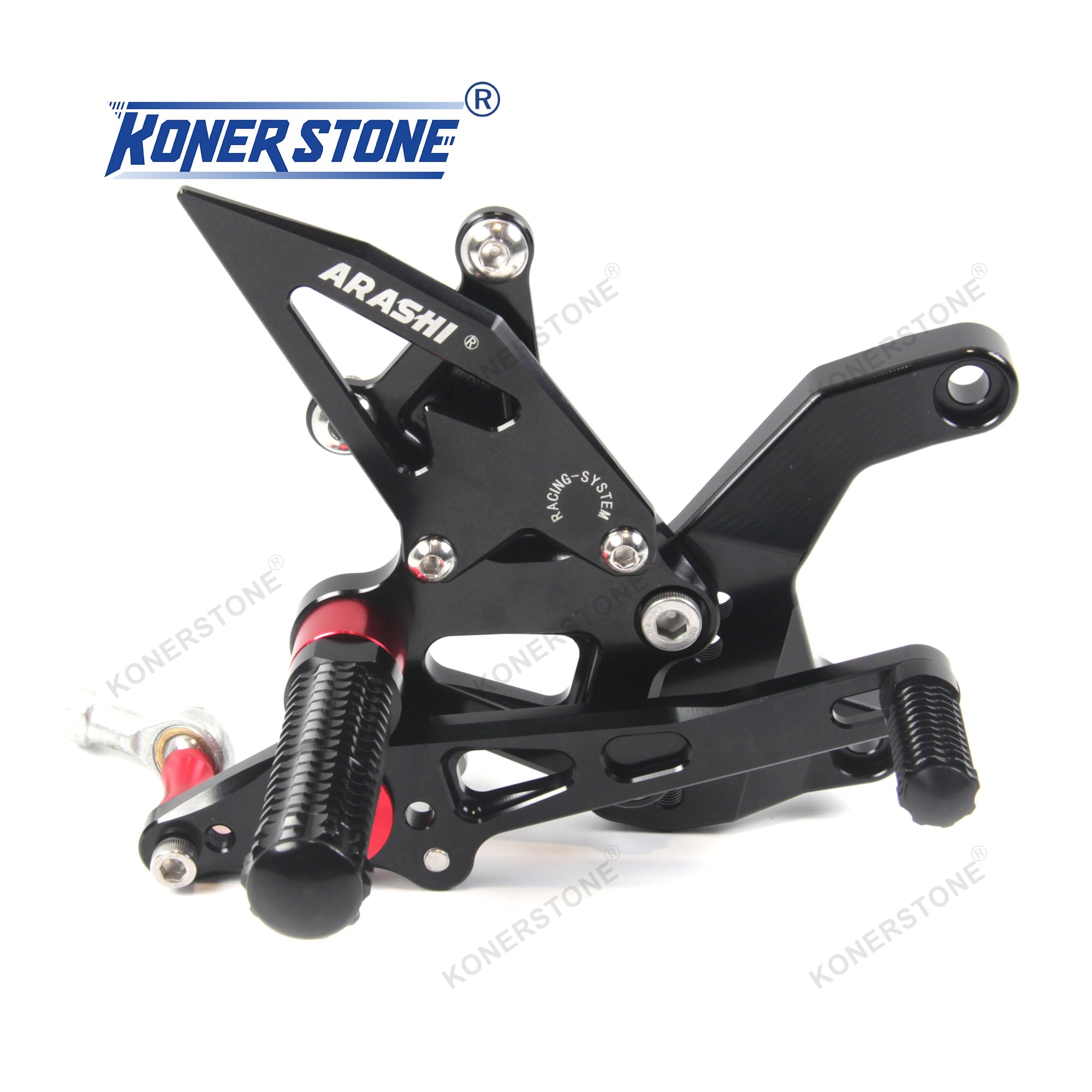Regolabile Pedaline Pedane(Versione2.0) per Z900 ZR900 2020-2025 Set posteriore Pedane Poggiapiedi Foot Boards Accessori Nero Z 900 ZR 900 2021 2022 2023 2024
