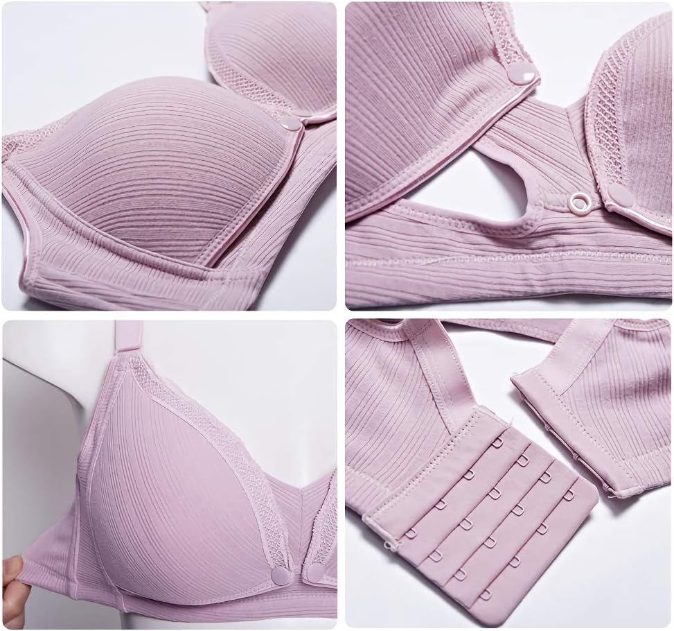 授乳ブラジャー レディース ノンワイヤー 上開き 下着 妊婦 産後 気持ちいい ホック 付き