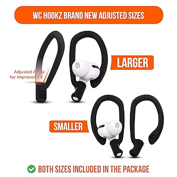 その他 airu AirPods Amazon.com: WC HookZ - Patented Upgraded Over Ear Hooks for
