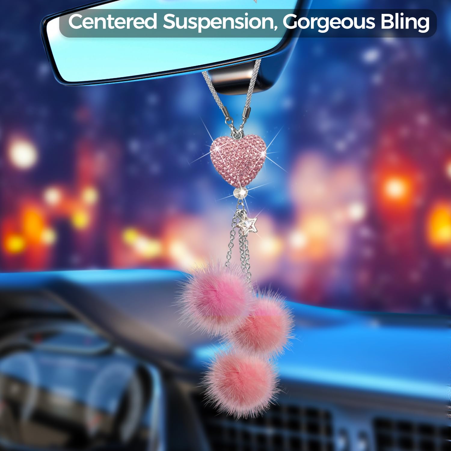 Trust In God Decal Furry Cow Print Car Rearview Cover - View #4