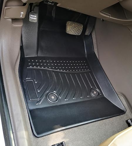 Miniatura 3 de Landrol Alfombrillas de repuesto para Chevrolet Chevy Cruze 2016-2019, revestimiento resistente, color negro, ajuste personalizado, alfombras de